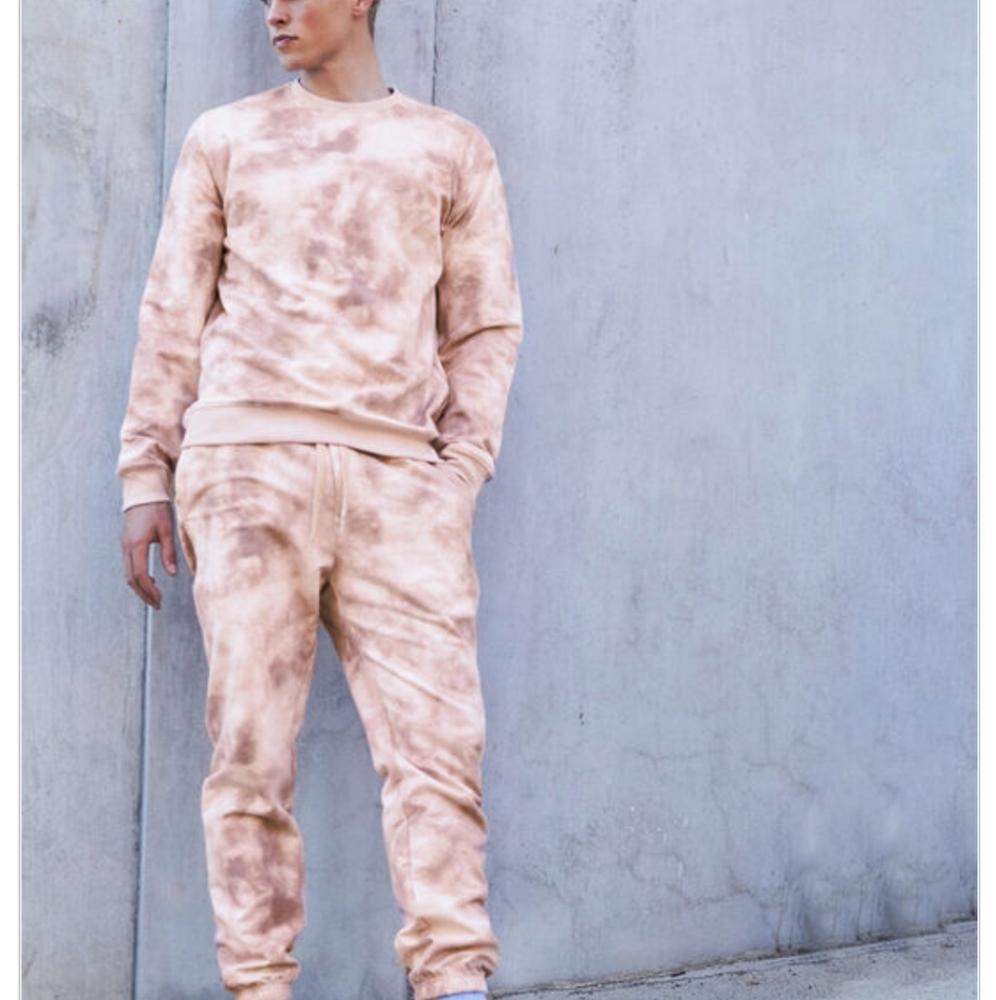 RSQ Tie Dye Mens Rose Jogger Sweatpants 🆕️ - Picture 1 of 7